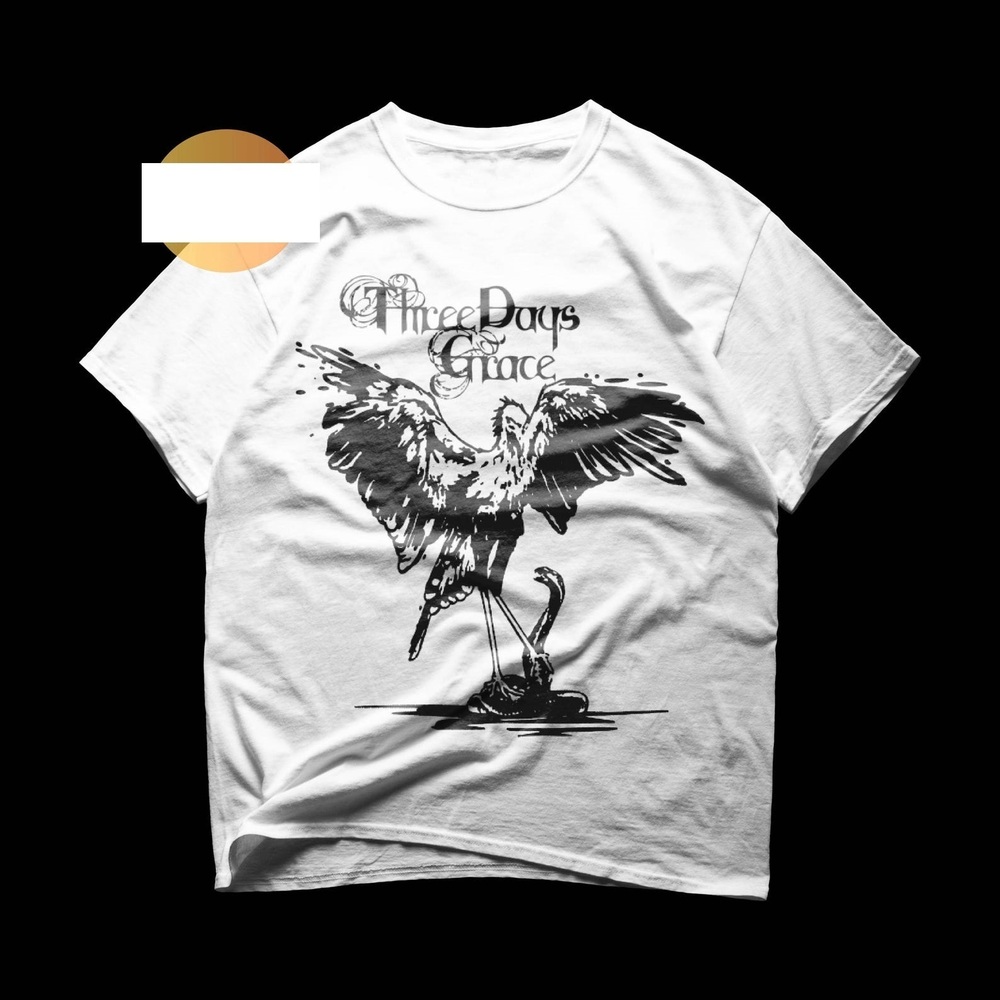 Three Days Grace T Shirt 90s Rock Band Tee